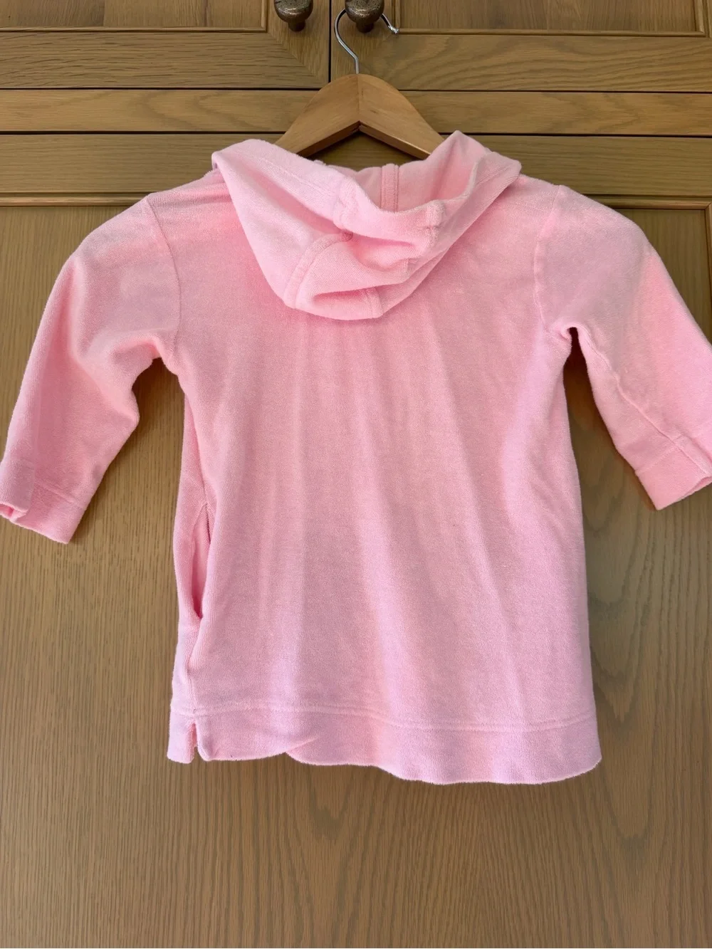 Lilly Pulitzer Pink Hooded Terry Girls' Swim Coverup Organic Cotton / 4T